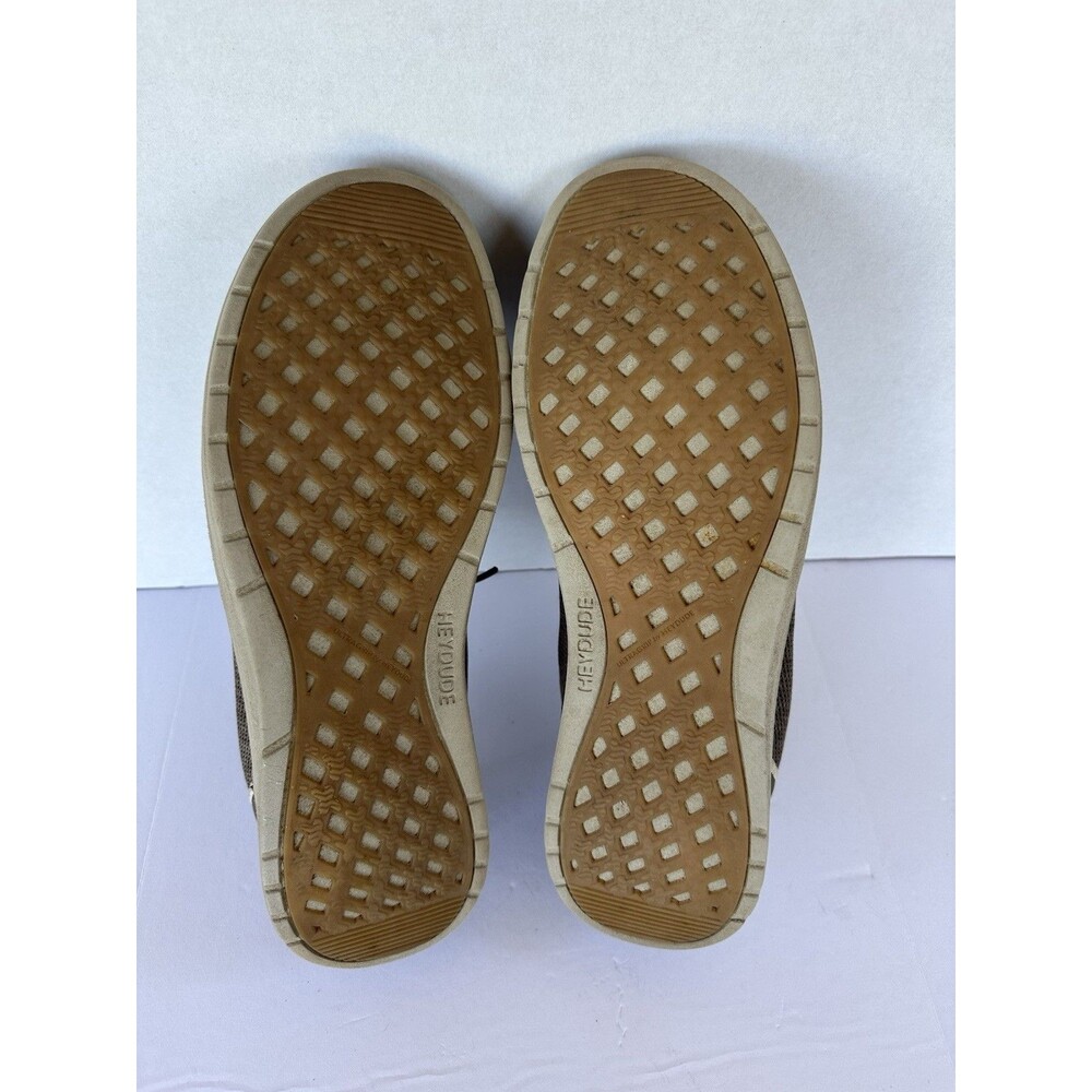 Hey Dude Mens Paul Sox Shoes Slip On Loafers Size 13 Shiitake Brown VGC! - Picture 8 of 8